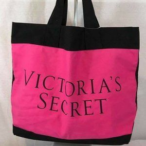 Victoria's Secret Color Block Summer Pink/Red Tote.